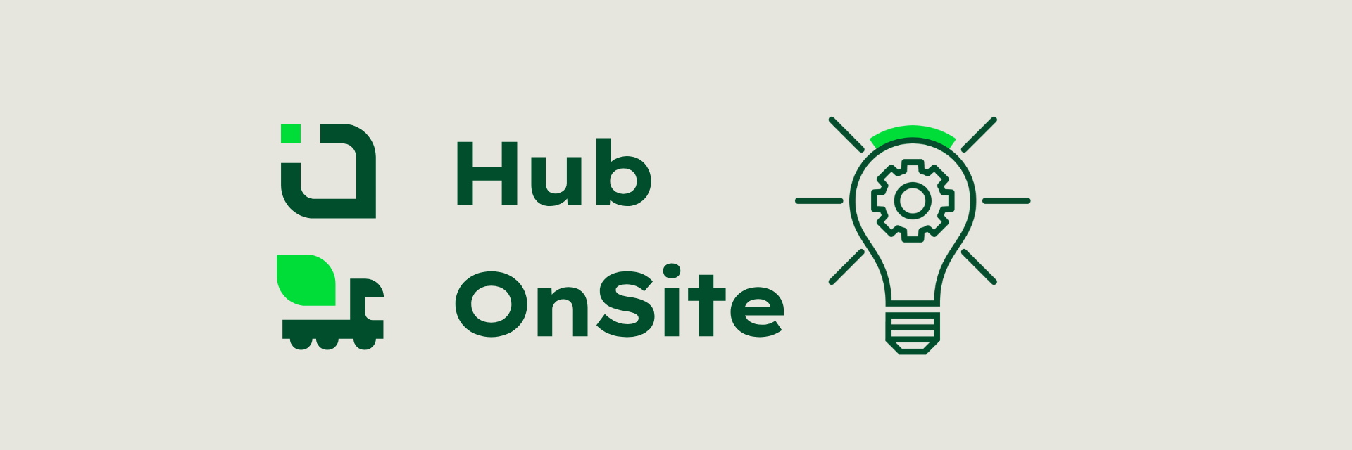 Ikoner för Hub och OnSite