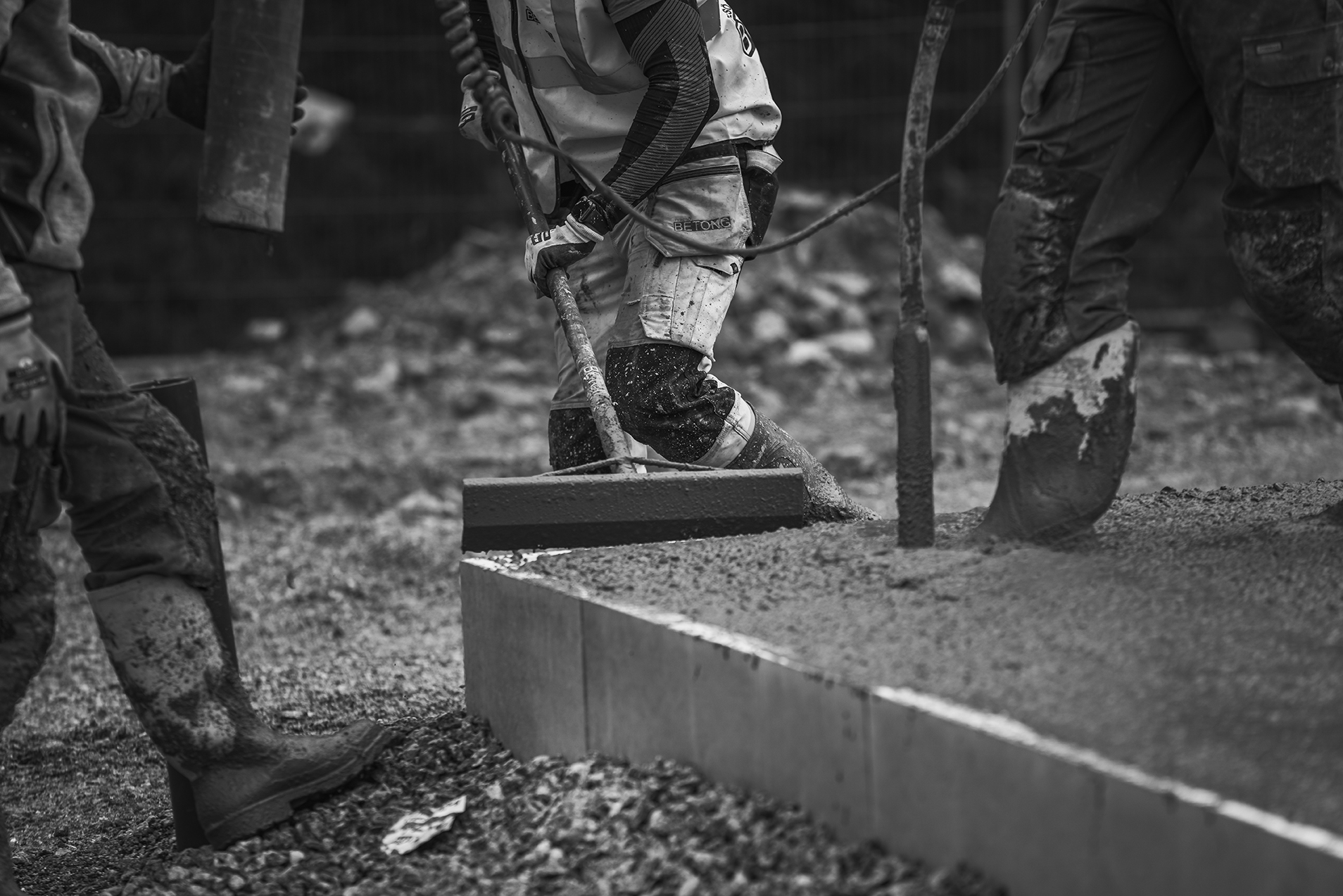 Färdig betong / betonggjutning